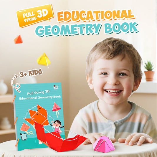 👶✨Libro di Apprendimento della Geometria 3D con Cordino