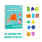 👶✨Libro di Apprendimento della Geometria 3D con Cordino