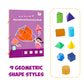 👶✨Libro di Apprendimento della Geometria 3D con Cordino