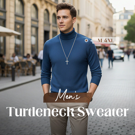 ⏳ In Offerta! ⏰ Maglioni a collo alto premium uomo colore unito 👔