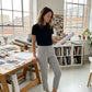 🔥 Nuovo arrivo 💕 Pantaloni elasticizzati a vita alta con tasche con cerniera per donna