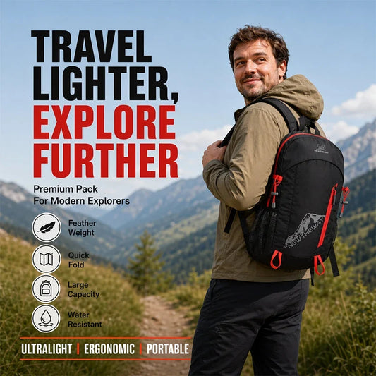 🌧️⛺Zaino da trekking impermeabile pieghevole – Daypack leggero e compatto