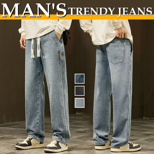 💥HOT SALE 50% DI SCONTO 🎁 Jeans larghi dritti da uomo