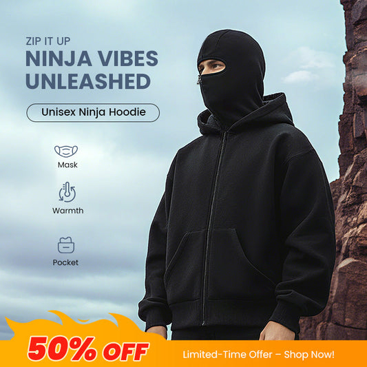 🔥Felpa con zip Ninja per uomini e donne