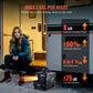 Riscaldatore diesel da 8 kW, riscaldatore d'aria diesel tutto in uno da 12 V/24 V, controllo tramite APP Bluetooth, telecomando e schermo di visualizzazione, allarme CO, riscaldatore diesel portatile orizzontale a riscaldamento rapido per veicoli, ga