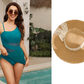 💎 50% DI SCONTO! 💎 Costume intero da donna sexy – Vestibilità snellente con arricciature, controllo pancia in vita alta e dettaglio in mesh trasparente 🩱✨