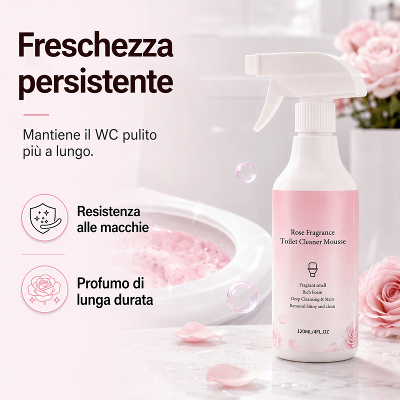 ⏳🔥 SCONTO A TEMPO LIMITATO DEL 50%! 🧼 Spray detergente multiuso per bagno – elimina calcare, residui di sapone e sporco