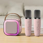 ✨️✨️Mini macchina per karaoke con microfoni wireless🎤🎶