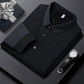 Camicia da Uomo con Risvolto Finto Due Pezzi a Maglia