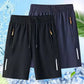 🔥 Vendita calda 50% di sconto 🥰  Shorts estivi elastici da uomo 💎 Tasche traspiranti, con cerniera e stretch fit 🩳❄️
