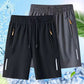 🔥 Vendita calda 50% di sconto 🥰  Shorts estivi elastici da uomo 💎 Tasche traspiranti, con cerniera e stretch fit 🩳❄️