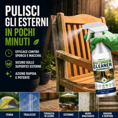 🌿 SCONTO DEL 50% A TEMPO LIMITATO! Detergente spray per superfici esterne, smacchiatore ad azione rapida per terrazze, mobili in legno e superfici esterne