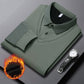 Camicia da Uomo con Risvolto Finto Due Pezzi a Maglia