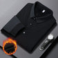 Camicia da Uomo con Risvolto Finto Due Pezzi a Maglia