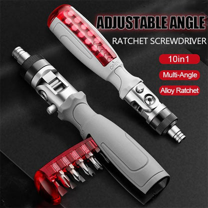 Cacciavite a cricchetto multi-angolo 10 in 1