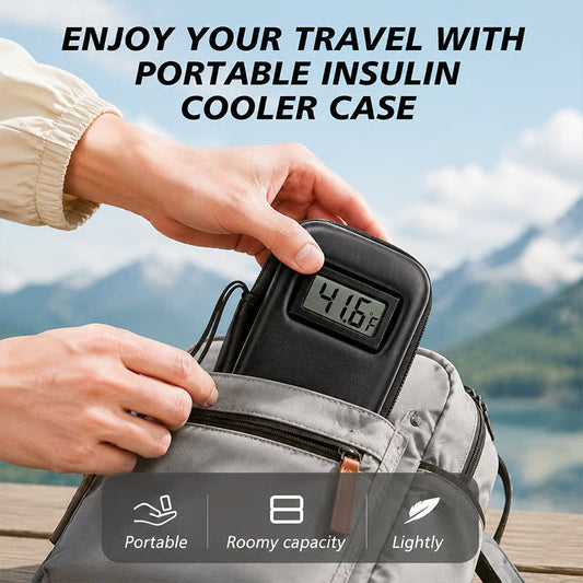 🔥Custodia da viaggio refrigerata per insulina con display della temperatura