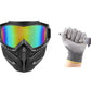Maschera Integrale Protettiva con Occhiali Staccabili