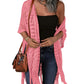 💕Nuovo arrivo -50%😍Cardigan lungo in maglia oversize da donna – kimono leggero in cotone con frange per primavera ed estate 🌸
