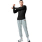 Top uomo sportivo lunga costine 🔥 – Scollatura a V, manica lunga, traspirante per palestra/casual