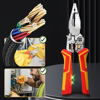 🔥 OFFERTA CALDA 2026 SCONTO DEL 50% 🔥 Novità 🔥 Pinza spellafili 8-in-1 con misuratore di tensione 🚀