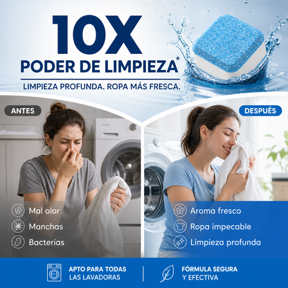 💐SCONTO DEL 50%! Detergente per lavatrici – Azione rapida, non richiede risciacquo, adatto a tutti i tipi di lavatrici 🌀⏱️【Prezzo eccezionale】