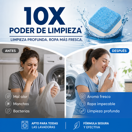 💐SCONTO DEL 50%! Detergente per lavatrici – Azione rapida, non richiede risciacquo, adatto a tutti i tipi di lavatrici 🌀⏱️【Prezzo eccezionale】