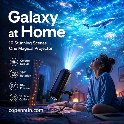 Proiettore notturno plug-and-play HD galassia e oceano 🥳 Oltre 50.000 utenti soddisfatti