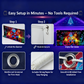🎇🚪UV Activated Christmas Garage Door Cover Banner, Glows in Dark🔥🎉