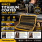 🏭✨ Outlet di fabbrica – Set da 50 punte per trapano in titanio 🔩⚡🧰