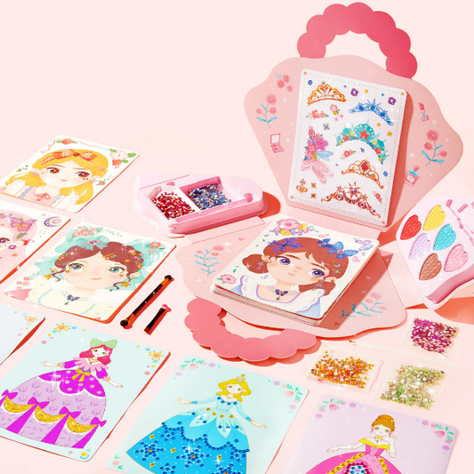🔥 Ultimo giorno di promozione -50% 💅 Set Gioco di Trucco e Travestimento da Principessa 3-in-1 Fantasia 💝