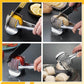 🍋🔪 Affettatrice da Cucina Creativa Ergonomica – Lega Alluminio + ABS, 8 Fessure, Proteggi-Dita, Gancio Appendibile – Per Limoni, Pomodori, Cipolle & Frutta – 2 Versioni ✨