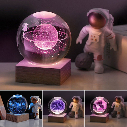 🥳SVENDITA 2026🥳💞OLTRE 50.000 PEZZI VENDUTI!💫🌌 Porta la galassia nella tua stanza. Luce notturna con sfera di cristallo 3D – 50% DI SCONTO! ✨🌙