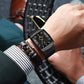 ✨Saldo al 50%🔥Orologio da Uomo al Quarzo con Cinturino Quadrato Ultra Sottile a Maglia