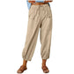 💓SCONTO DEL 50%!💞 Pantaloni da donna a gamba larga e dritta – Cotone e lino traspiranti, vestibilità aderente e tasche pratiche 👖