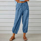 💓SCONTO DEL 50%!💞 Pantaloni da donna a gamba larga e dritta – Cotone e lino traspiranti, vestibilità aderente e tasche pratiche 👖