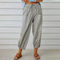 💓SCONTO DEL 50%!💞 Pantaloni da donna a gamba larga e dritta – Cotone e lino traspiranti, vestibilità aderente e tasche pratiche 👖