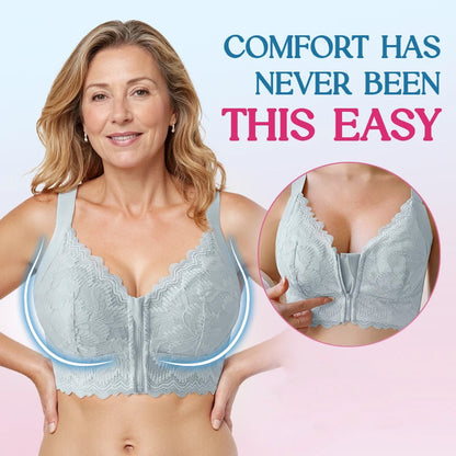 🤩 ULTIMO GIORNO -49% DI SCONTO🔥 Reggiseno Donna Confortevole Con Chiusura Anteriore e Merletto di Supporto Posturale