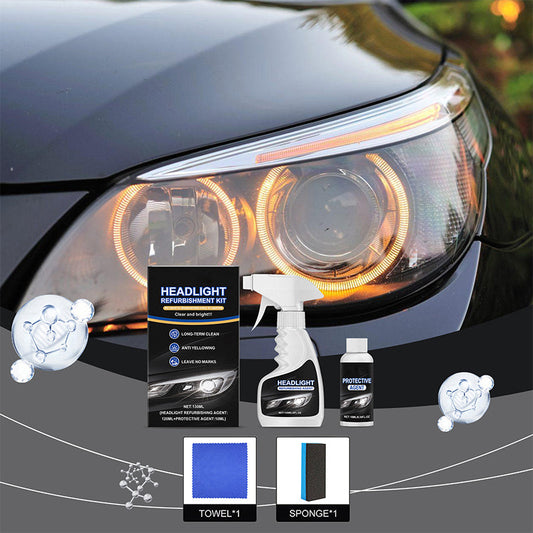 🚘 Liquido restitutivo per fari auto, rivestimento cristallino antioffuscante