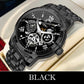 🎄 Saldi Natalizi: 50% DI SCONTO! ⌚ Orologio Meccanico Automatico da Uomo – Scheletro Romano Impermeabile, Cassa in Acciaio Inossidabile & Movimento a Carica Automatica ⚙️✨📦