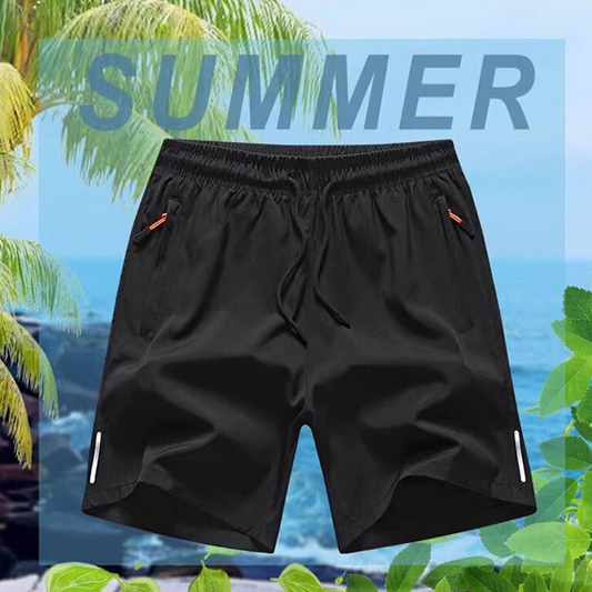 🔥 Vendita calda 50% di sconto 🥰  Shorts estivi elastici da uomo 💎 Tasche traspiranti, con cerniera e stretch fit 🩳❄️