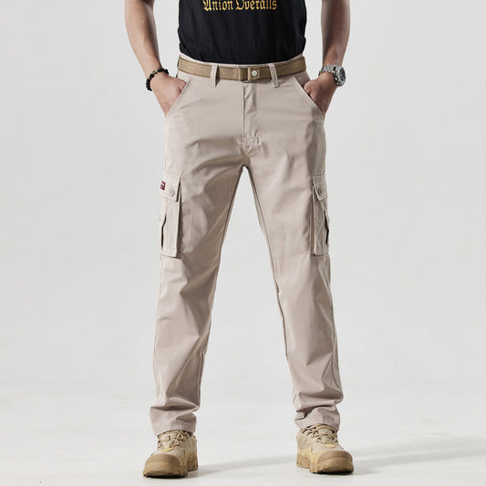 ⏳ Sconto del 50% a tempo limitato! 💥 Pantaloni a gamba dritta con tasche da uomo – Comodi ed eleganti