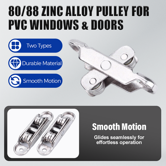 Carrucola in Lega di Zinco 80/88 per Finestre e Porte in PVC
