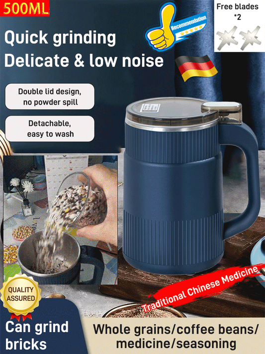 ⚙️ 50% DI SCONTO! 🎉 Macinino Domestico per Polveri – Compatto, Potente & Facile da Pulire 🧂📦