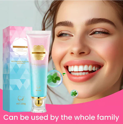💖 Dentifricio al Niacinamide per denti bianchissimi e splendenti 🦷 Denti bianco perla 🦷 La nuova arma segreta per il tuo sorriso!
