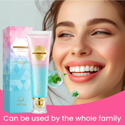 💖 Dentifricio al Niacinamide per denti bianchissimi e splendenti 🦷 Denti bianco perla 🦷 La nuova arma segreta per il tuo sorriso!