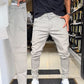 Pantaloni casual slim fit da uomo – Tinte unite eleganti, silhouette slim, ideali da abbinare facilmente 👔