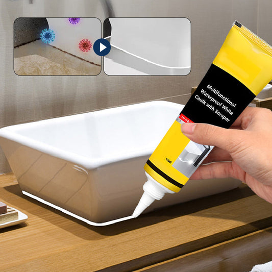 🏠 ACQUISTA 2, OTTIENI 1 GRATIS! Sigillante Bianco – Impermeabile, Antimuffa & con Raschietto Incluso 💧✨