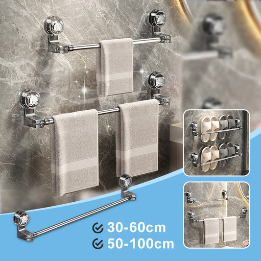 Barra portasciugamani a ventosa regolabile