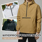 Giacca uomo outdoor con cappuccio e mezza cerniera