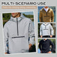 Giacca uomo outdoor con cappuccio e mezza cerniera